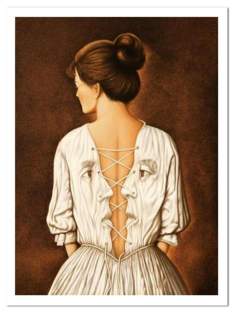 Rafal Olbinski- Hand Pulled Original Lithograph "She (1 of 1)