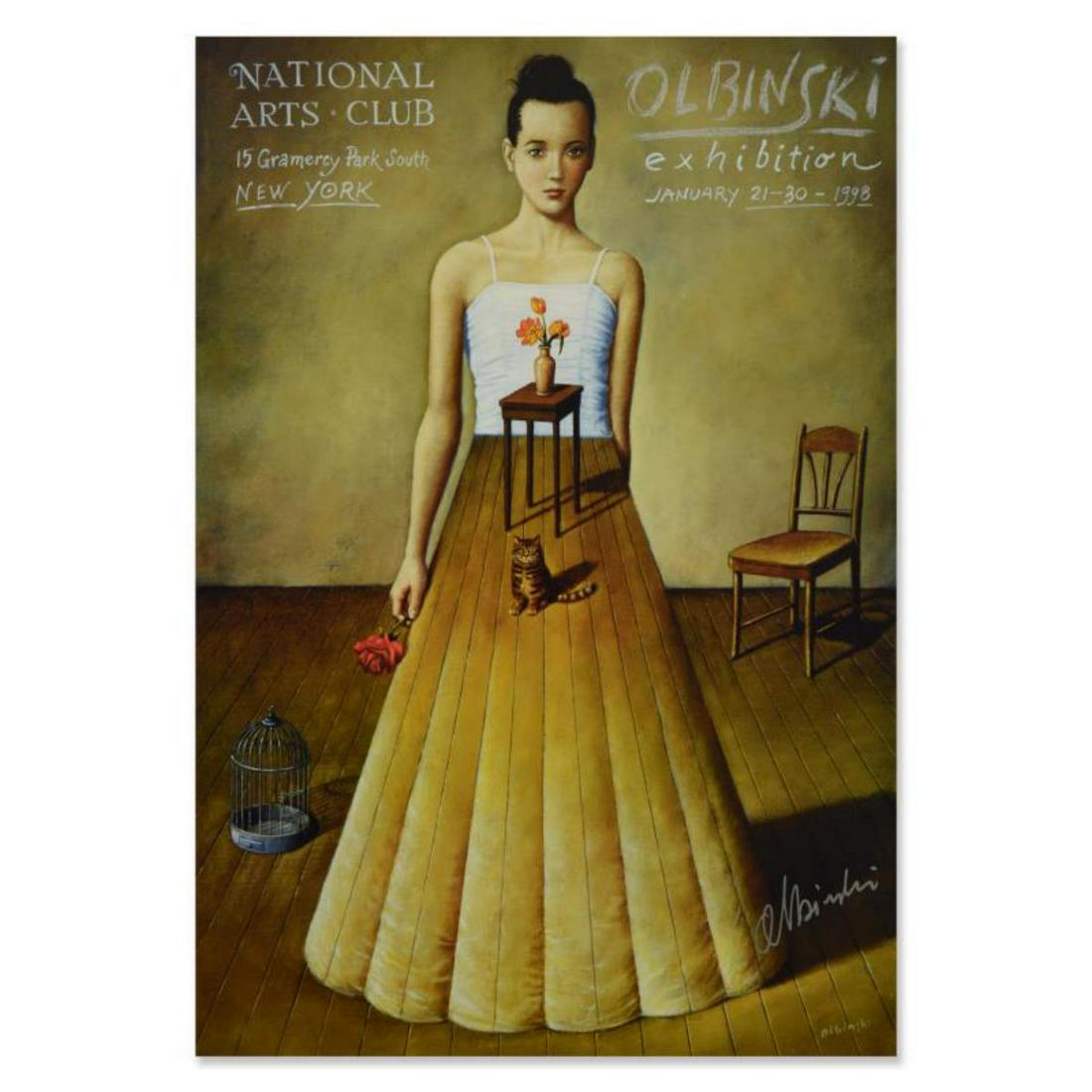 Rafal Olbinski, "National Arts Club" Hand signed Offset (1 of 2)