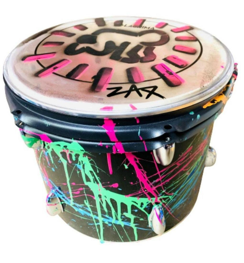 E.M. ZAX  Hand painted drum (1 of 4)
