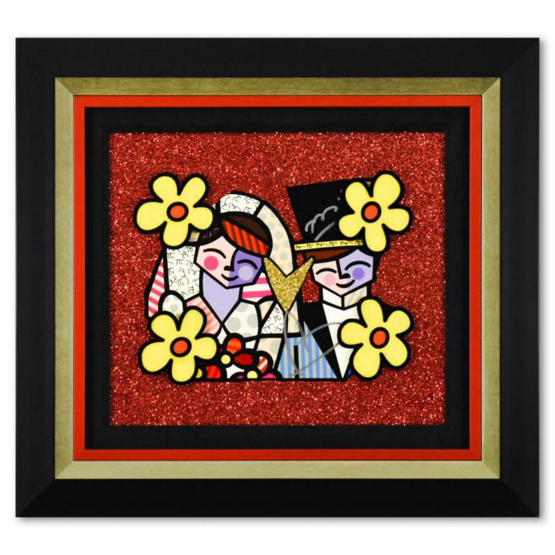 Romero Britto, "Spring Love" Framed Original Mixed (1 of 3)