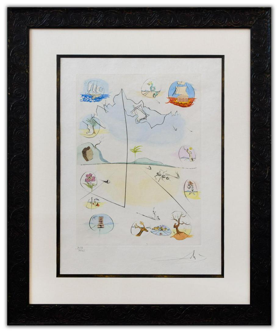 Salvador Dali- Original Lithograph "From Twelve Tribes (1 of 4)