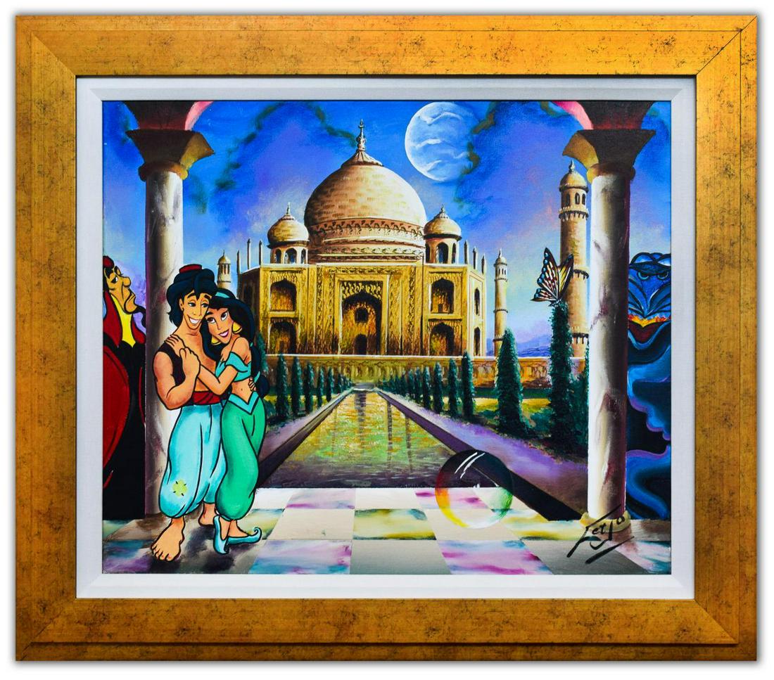 Ferjo- Original Oil on Canvas "Diamond in the Rough": Artist: Ferjo. Medium: Original Oil on Canvas. Title: Diamond in the Rough. Size (Unframed): 20" x 24". Size (Framed): 27" x 31". Certificate of Authenticity: Is included. Additional: Custom framed. R