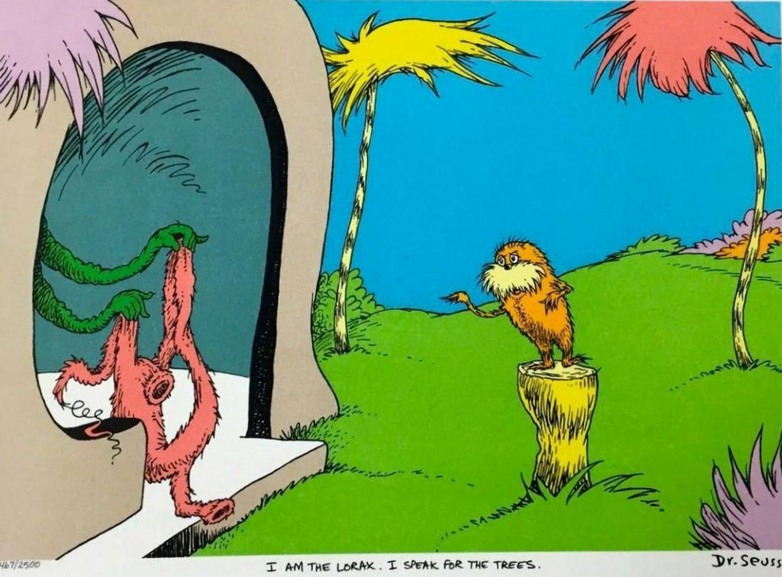 Dr. Seuss- Lithograph on B.F.K. Rives Paper "I AM THE (1 of 1)