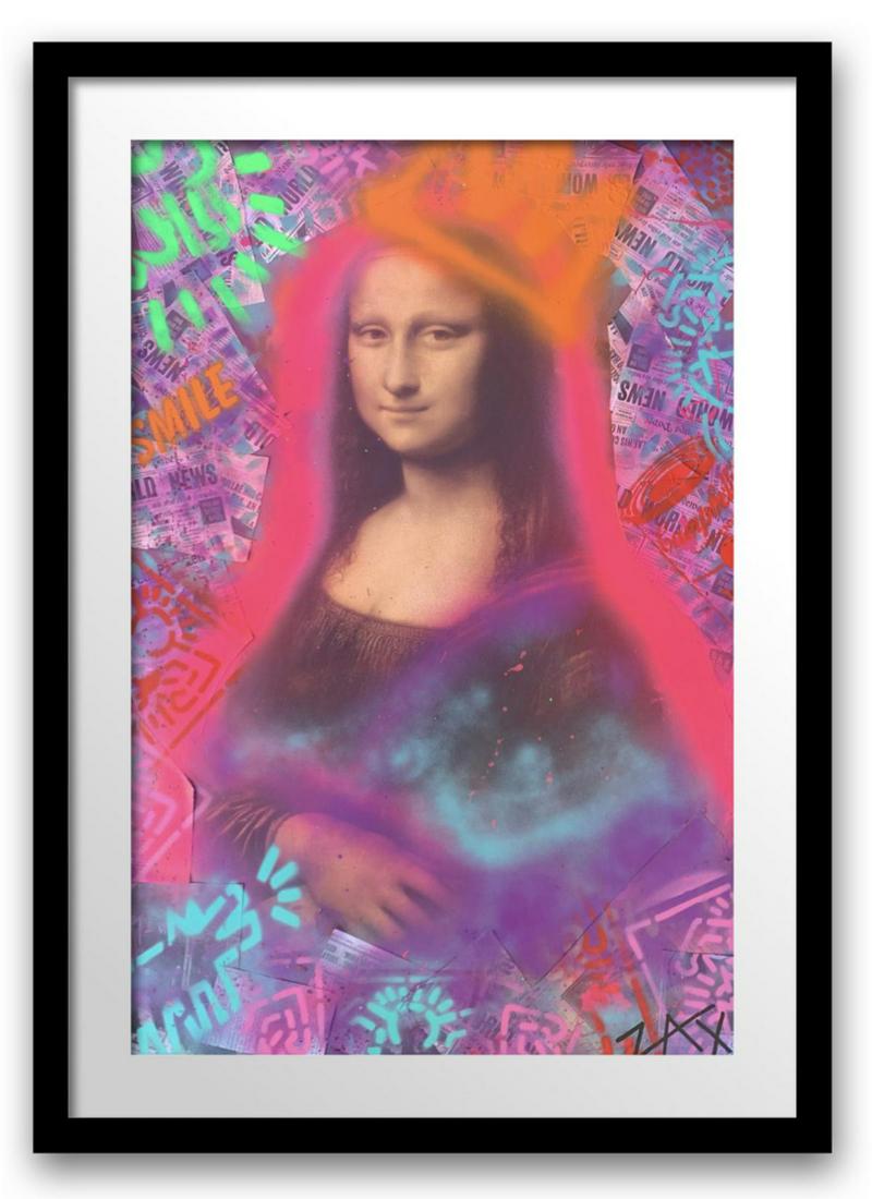 E.M. Zax Original one of a kind mixed media on paper (1 of 3)