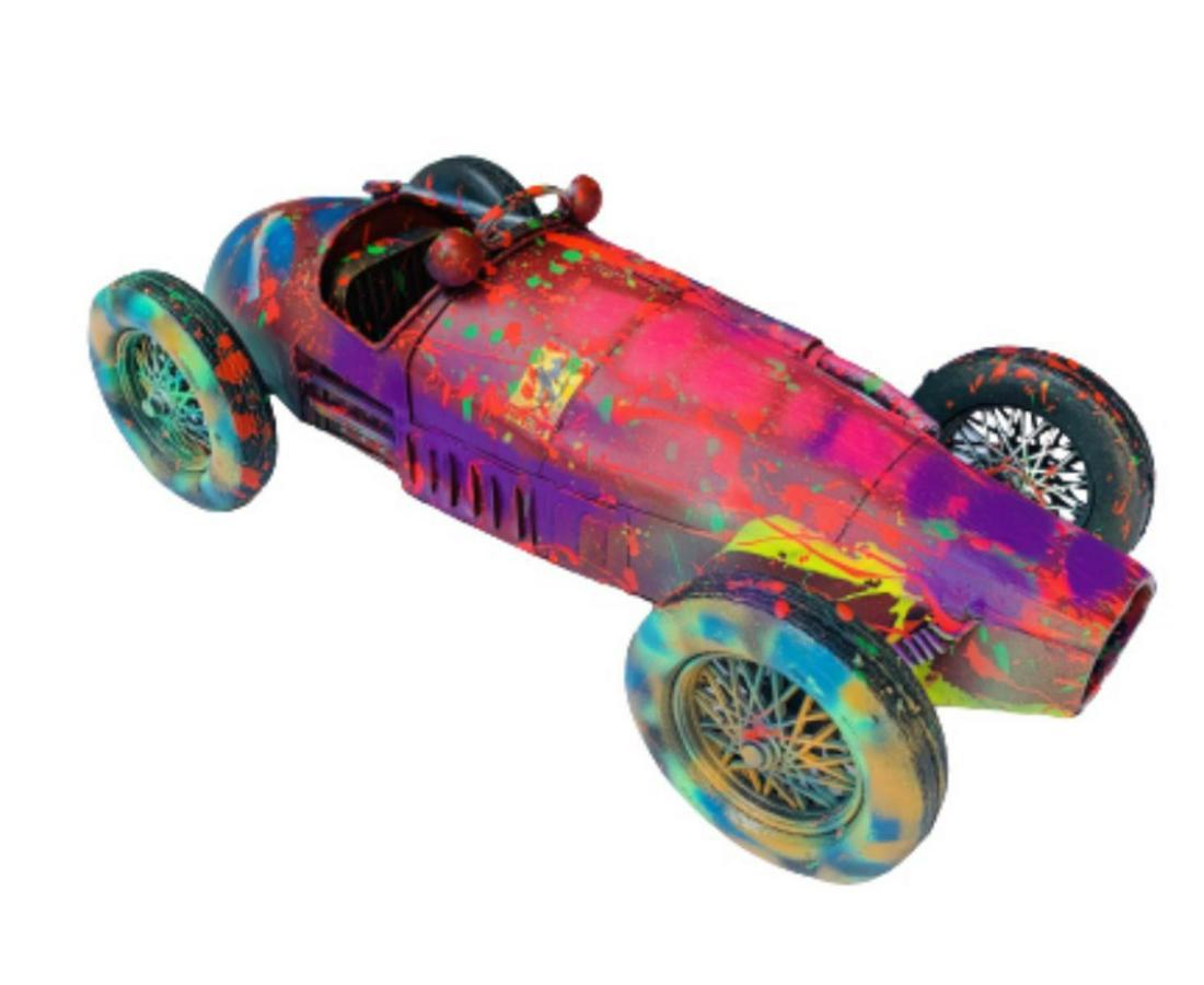 E.M. Zax One-of-a-kind hand painted vintage Ferrari (1 of 1)