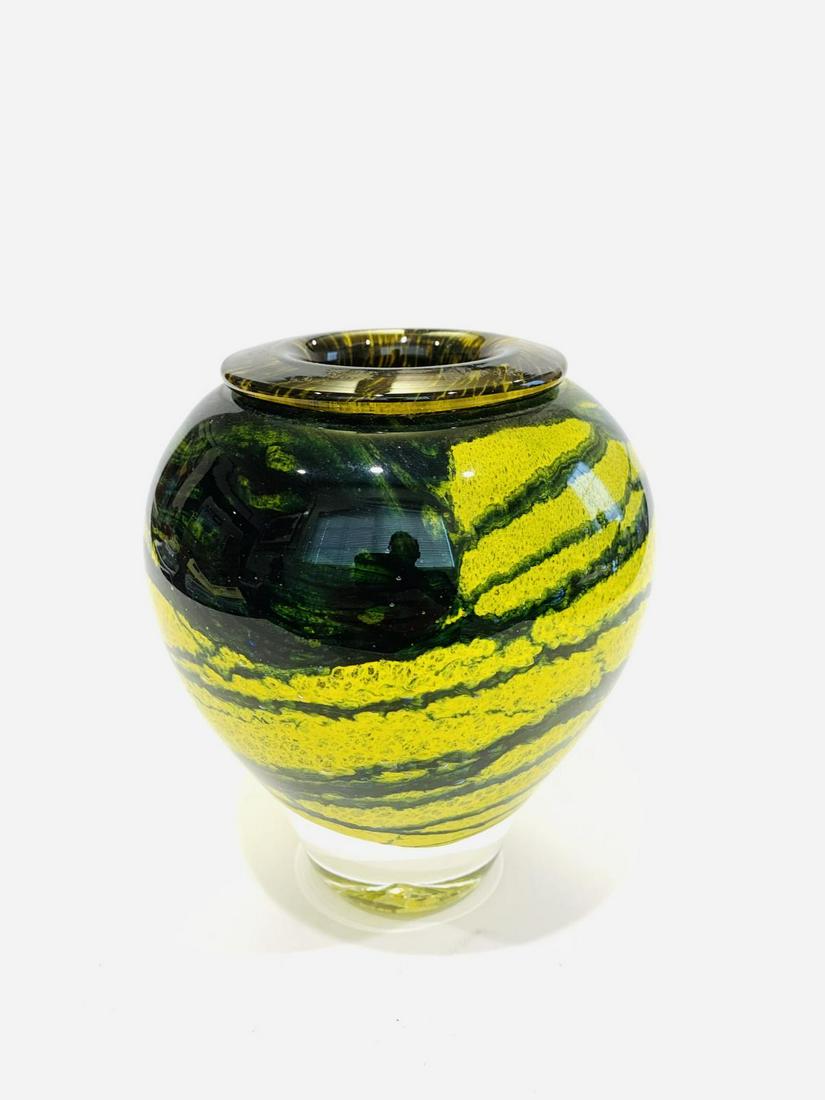 Jean-Claude Novaro Hand Blown One-of-a-kind Glass: Artist: Jean-Claude Novaro. Medium: Hand Blown One-of-a-kind Glass Sculpture. Title: . Signature: Signed. Size: 7x7". Certificate of authenticity: Is included. Reference# 30594.