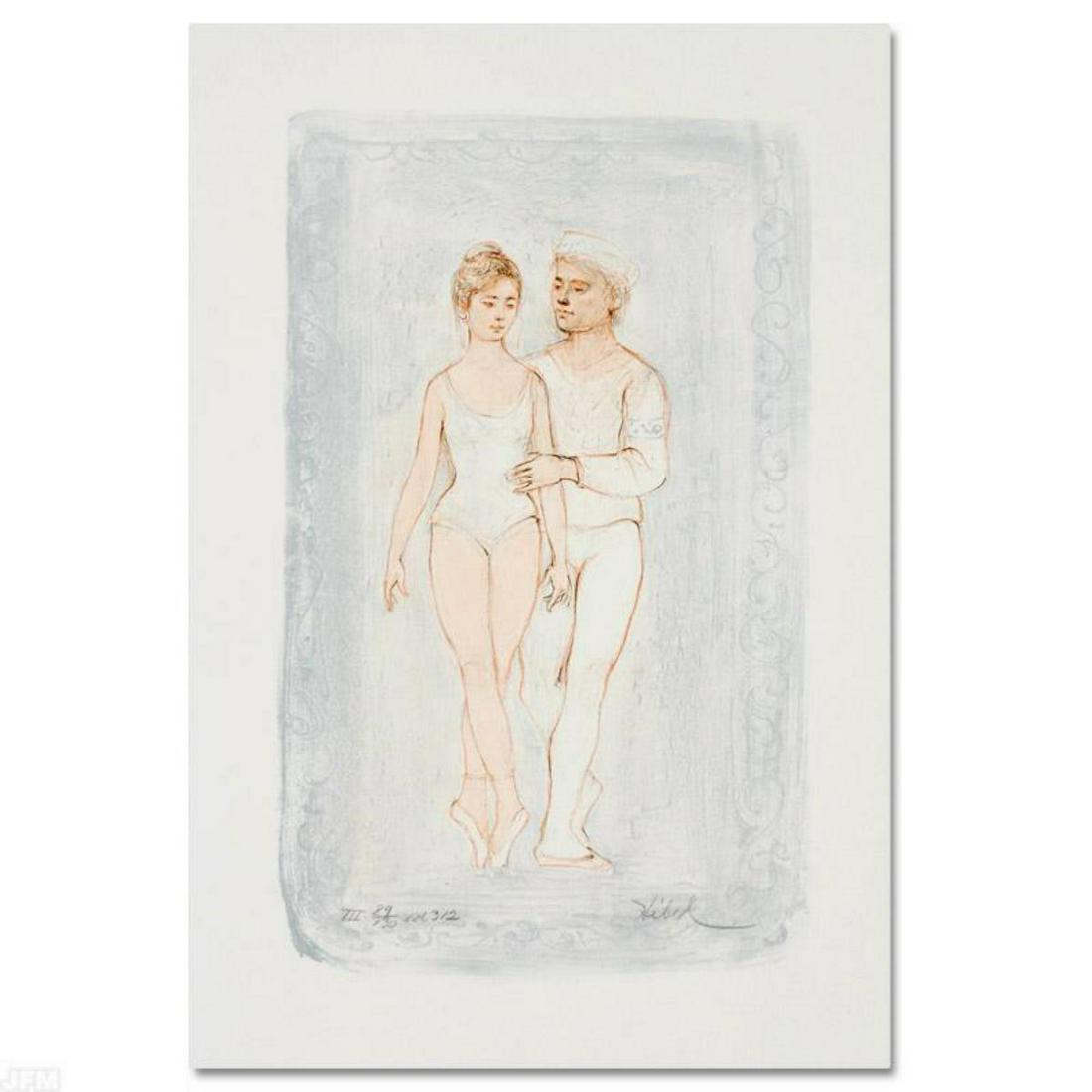 "Prelude" Limited Edition Lithograph by Edna Hibel: "Prelude" is a limited edition lithograph on paper, numbered and hand signed by Edna Hibel (1917-2014). Includes Certificate of Authenticity! Measures approx. 12.5" x 20" (border) 8" x 13" (image). Re