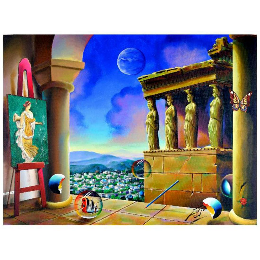 Ferjo, "Magnificent Ladies" Original Painting on: "Magnificent Ladies" is an original painting, oil on stretched canvas, by Ferjo. Hand signed by the artist, this piece comes with a letter of authenticity. Measures approx. 30" x 40" (image). Referenc