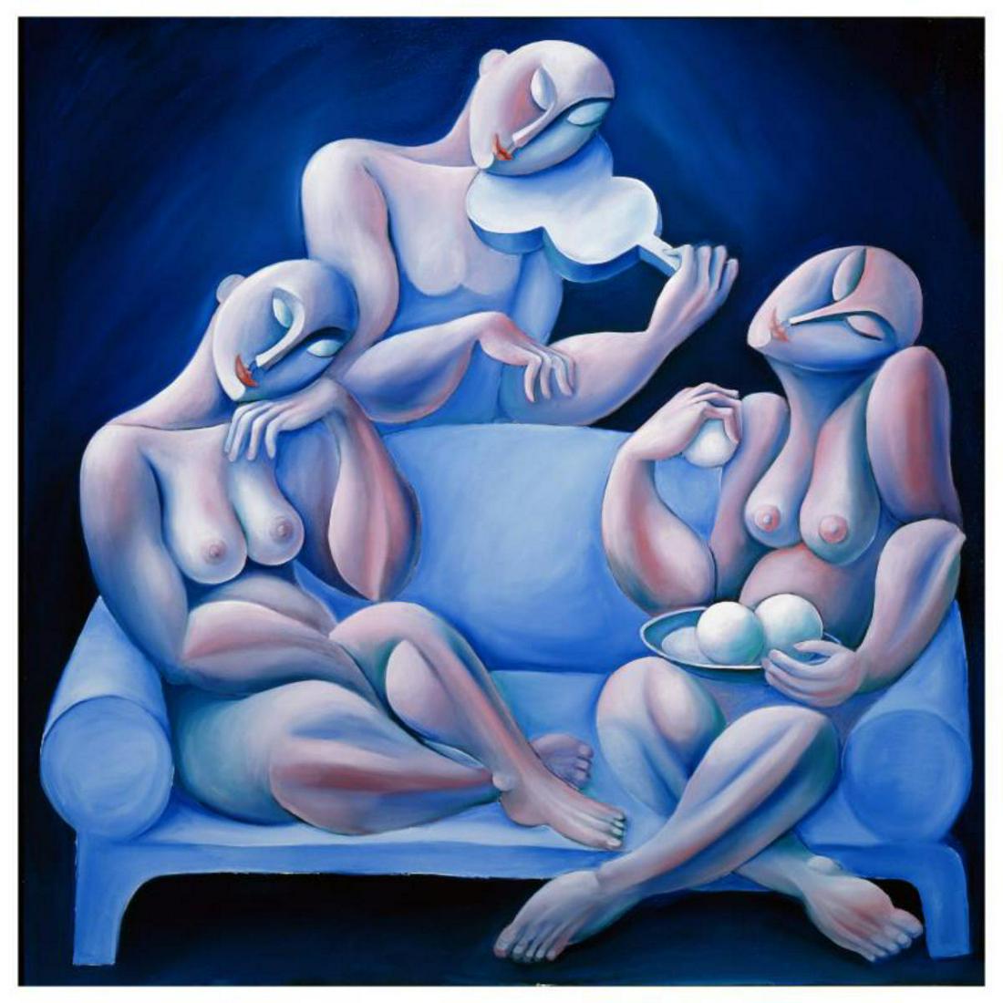 Yuroz, "The Light Blue Couch" Hand Signed Limited (1 of 3)