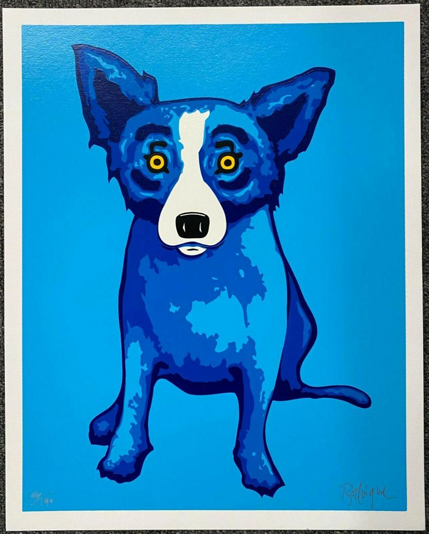 George Rodrigue Original serigraph on paper "Blue Skies (1 of 1)