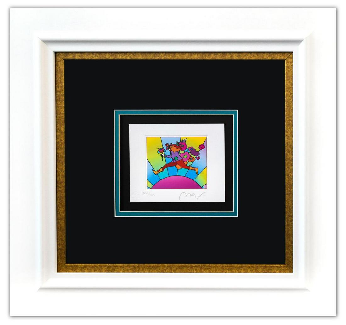 Peter Max- Original Lithograph "Flower Jumper Over (1 of 2)