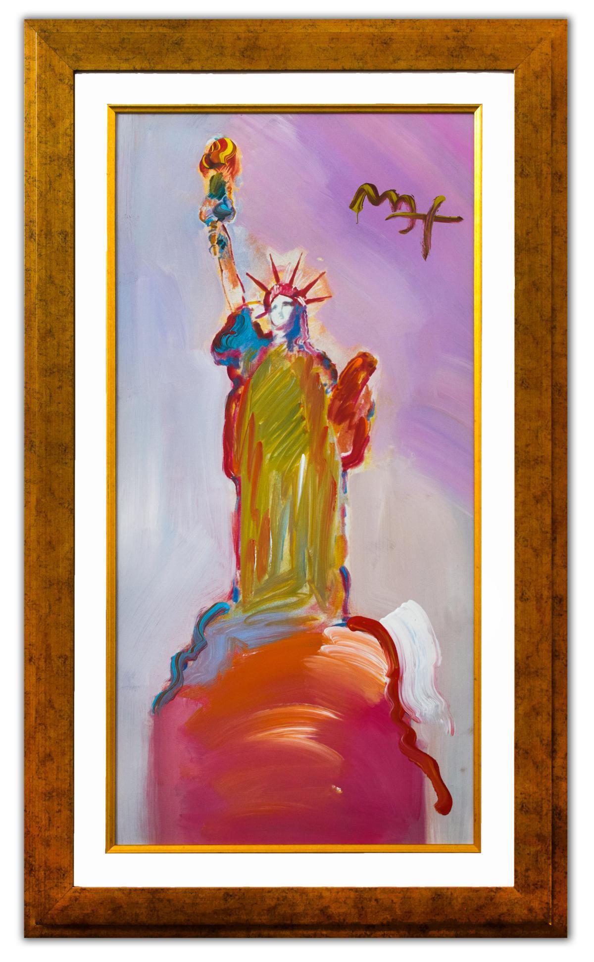 Peter Max- Original Mixed Media "Statue of Liberty" (1 of 4)