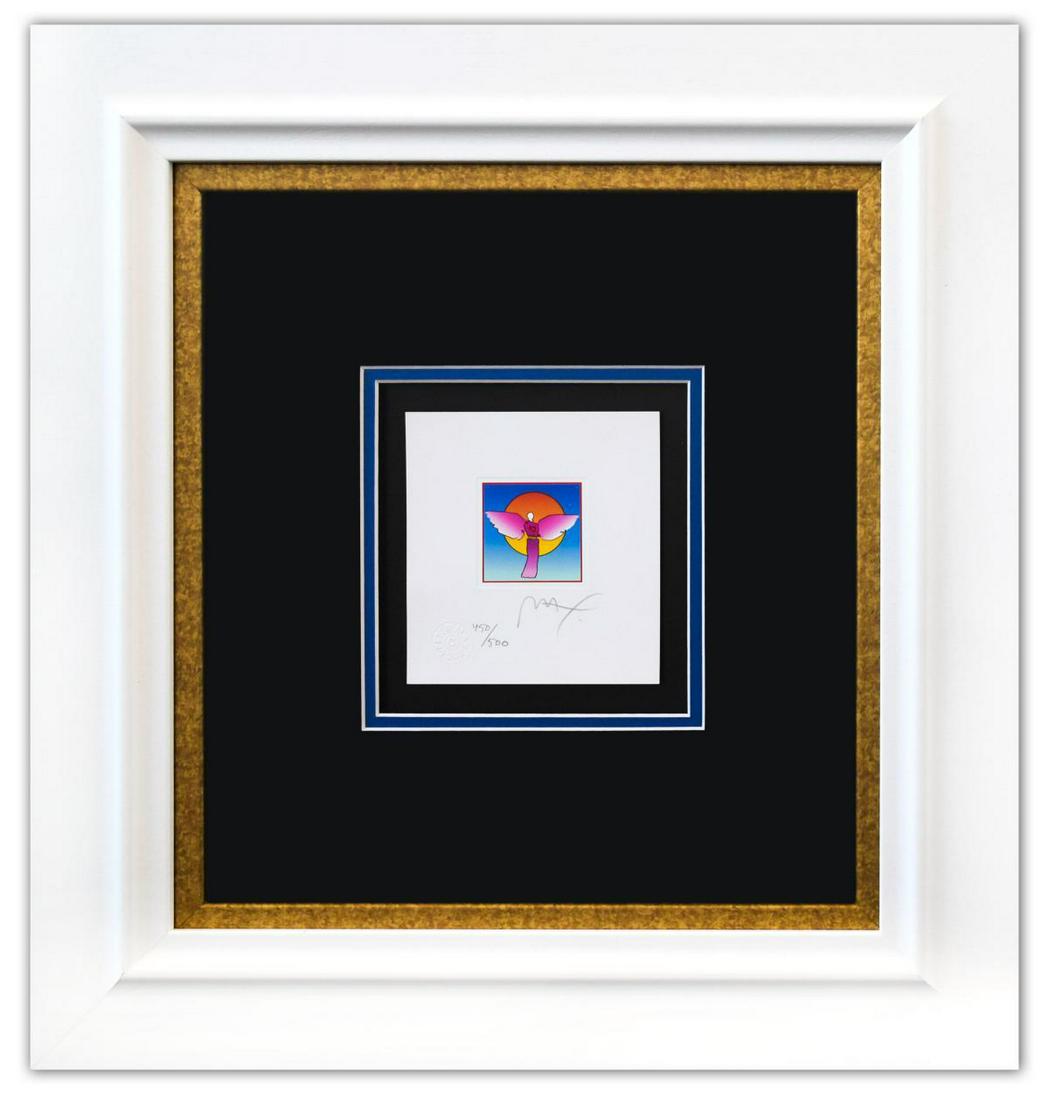 Peter Max- Original Lithograph "Angel with Sun Ver. II (1 of 2)