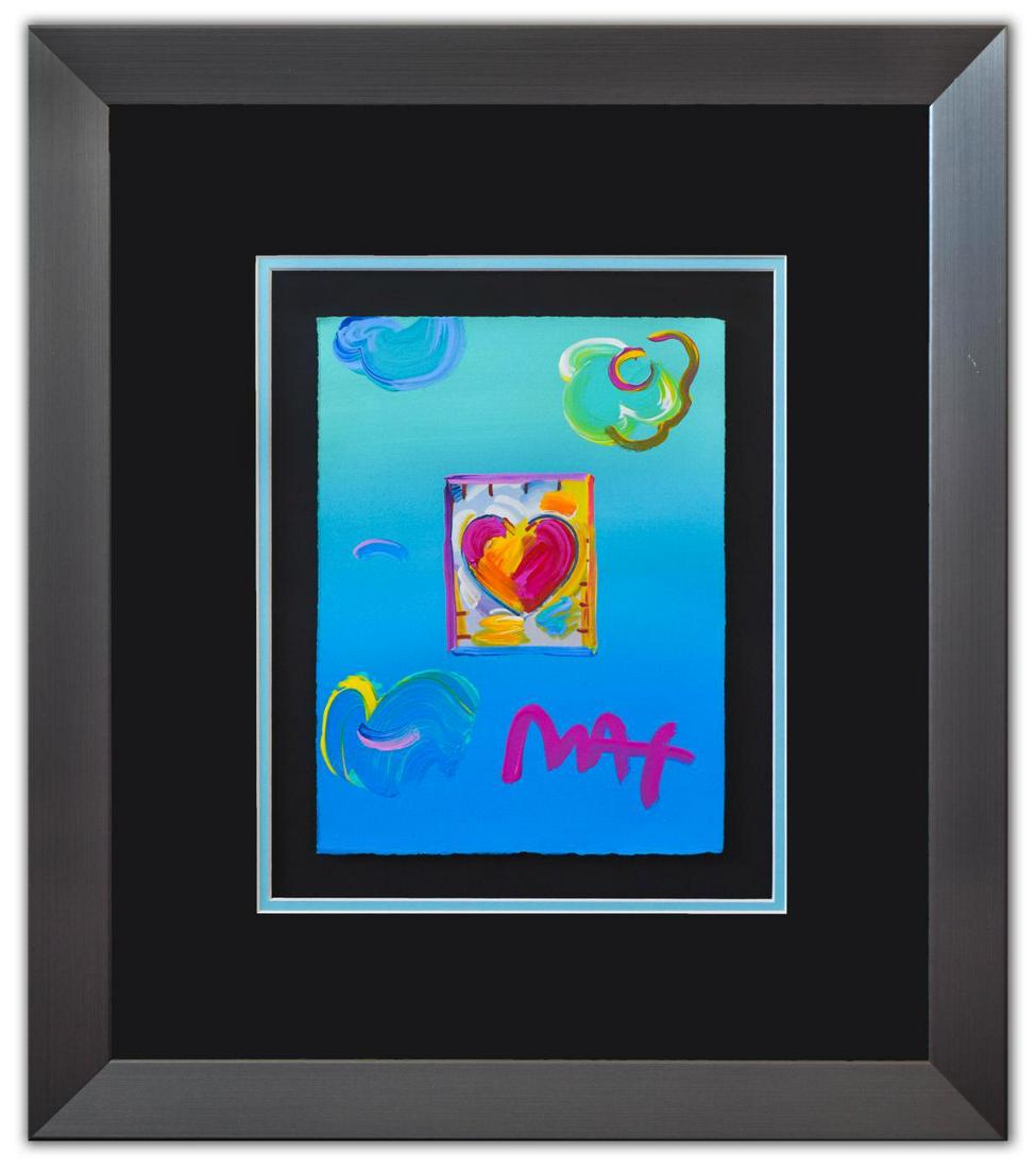Peter Max- Original Mixed Media "Heart Series Ver. I (1 of 2)