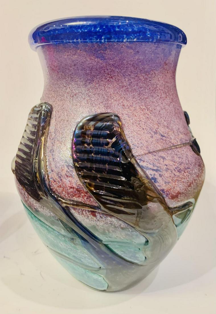 Jean Claude Novaro Hand blown glass: Artist: Jean Claude Novaro. Medium: Hand blown glass. Title: . Signature: Hand signed and dated 1986. Size: 9x8". Reference# 30372.