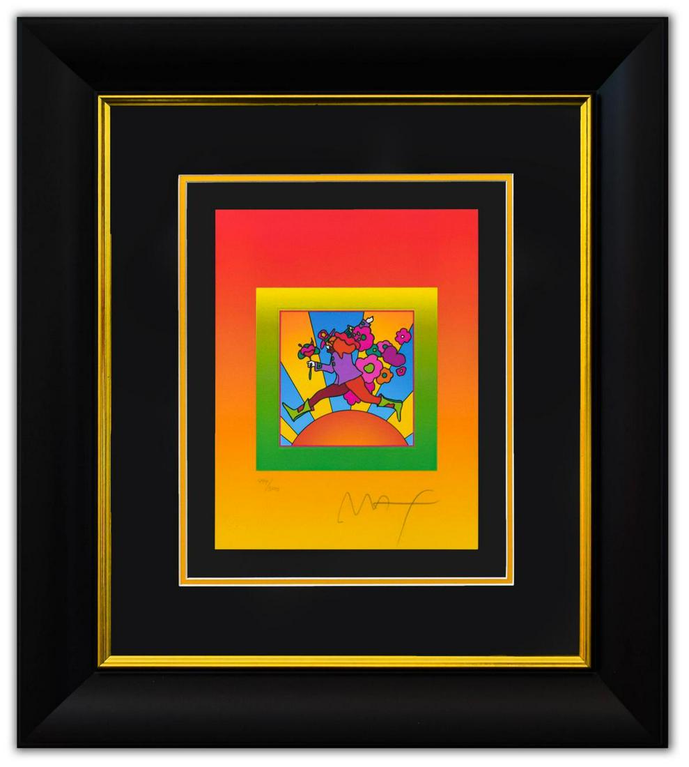 Peter Max- Original Lithograph "Flower Jumper over (1 of 2)