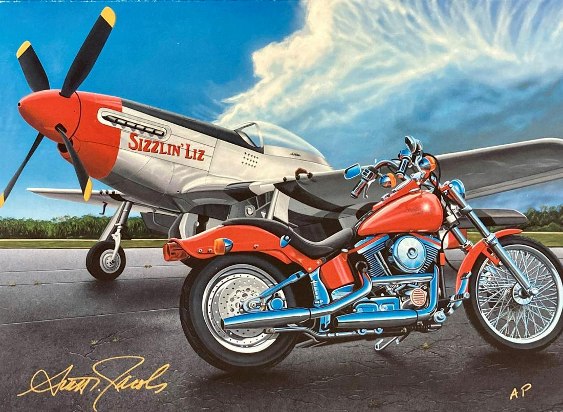 Scott Jacobs- Original Giclee on Canvas "Riders in the (1 of 1)