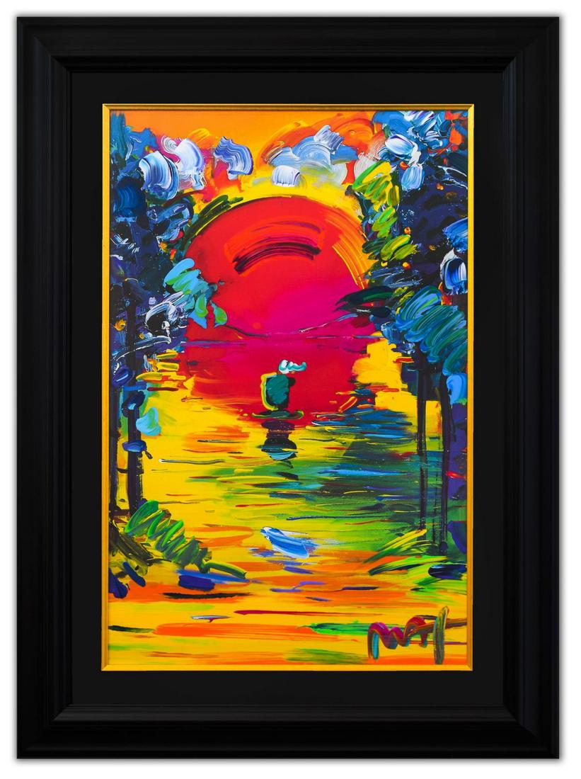 Peter Max- Original Mixed Media "Better World" (1 of 4)
