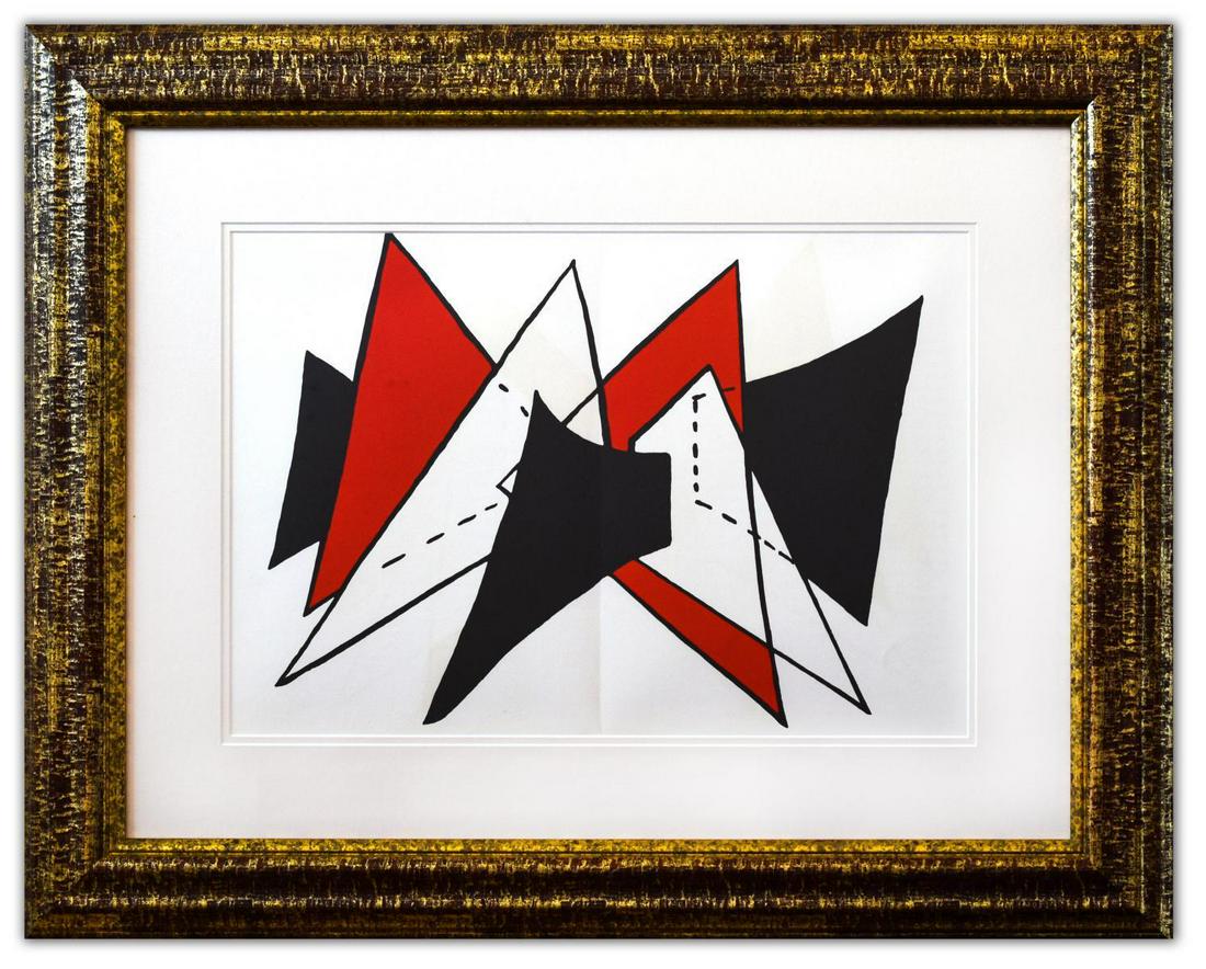 Alexander Calder- Lithograph "DLM141 - Triangles (1 of 2)
