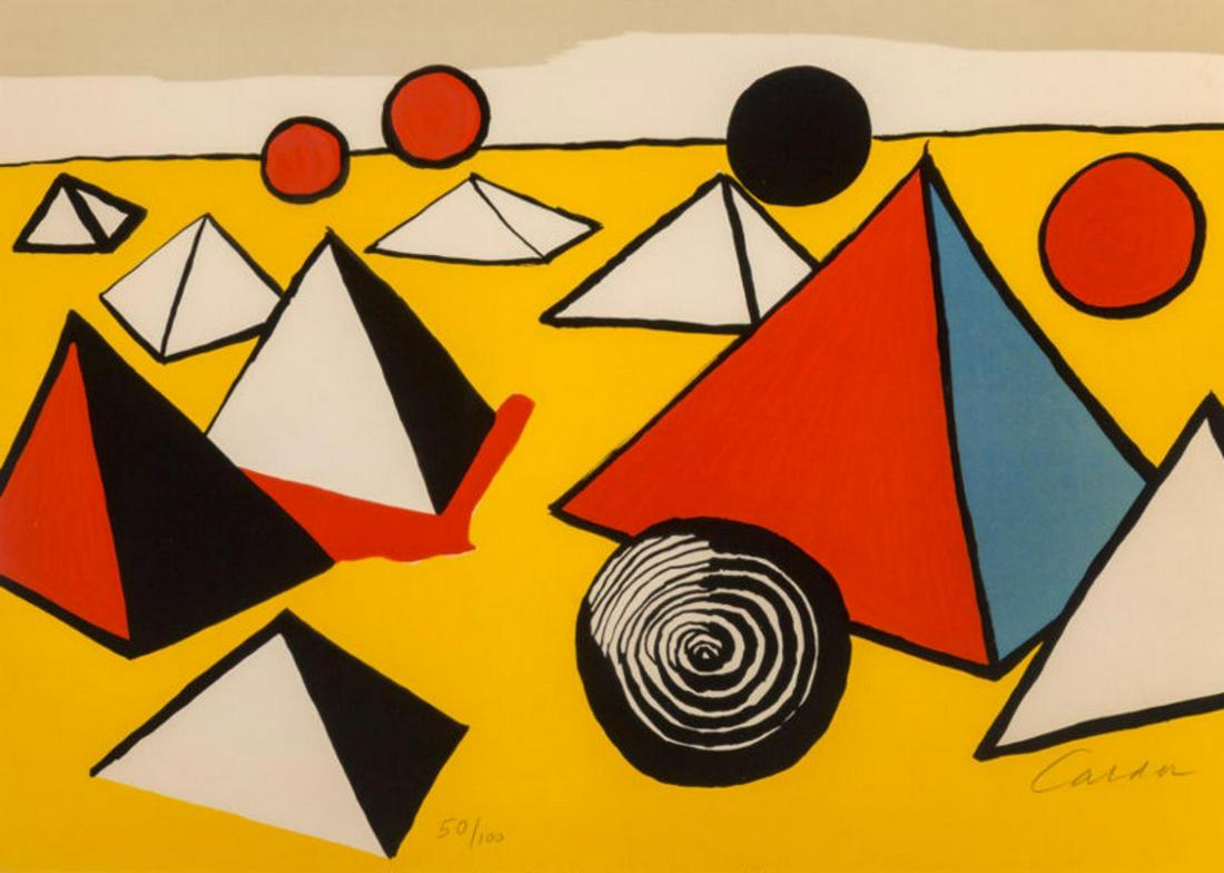 Alexander Calder (1898-1976) Lithograph in colors on (1 of 1)