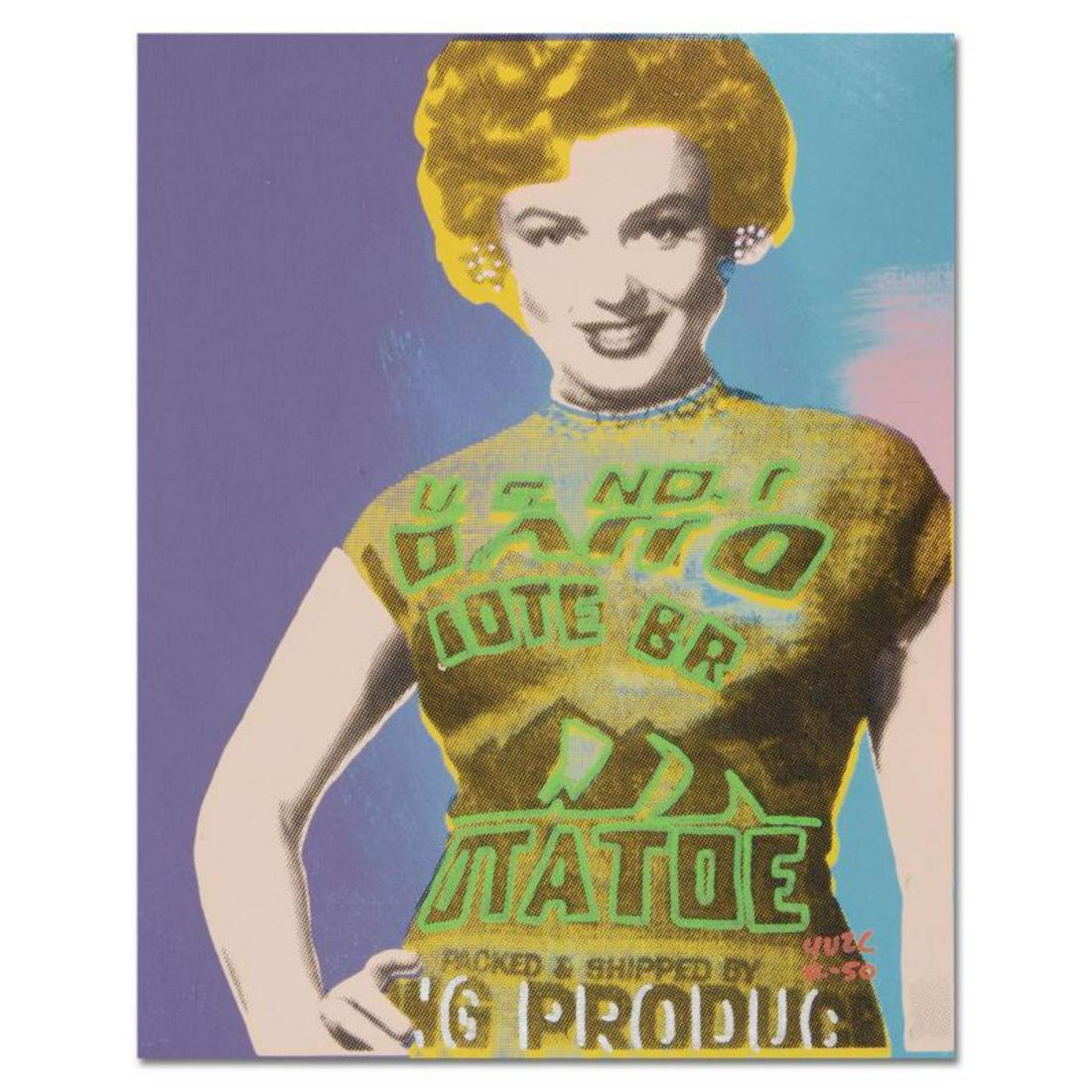 Ringo, "See My Potato Sack" One-of-a-Kind Hand-Pulled: "See My Potato Sack" is a one-of-a-kind hand-pulled silkscreen and mixed media painting on canvas by Ringo. This piece is hand signed by the artist and comes from the Andy Warhol Legacy Series. Includ
