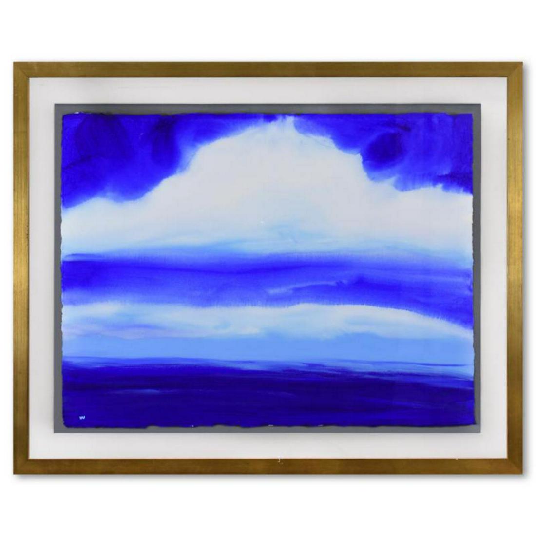 Wyland, "Ocean Blue" Framed Original Watercolor (1 of 2)