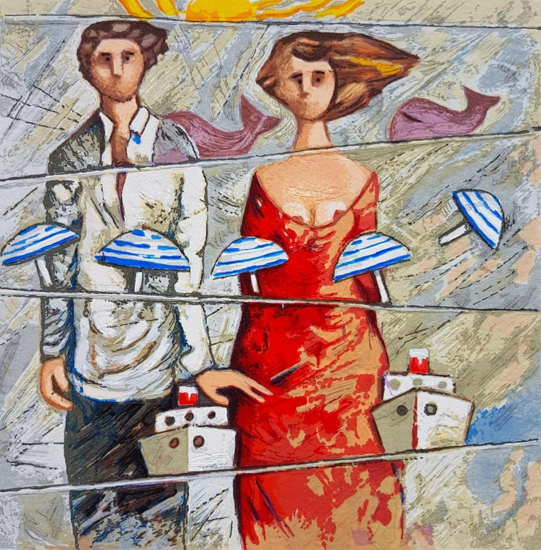 Giampaolo Talani "ROTTE TRAVERSE" Original Serigraph (1 of 1)