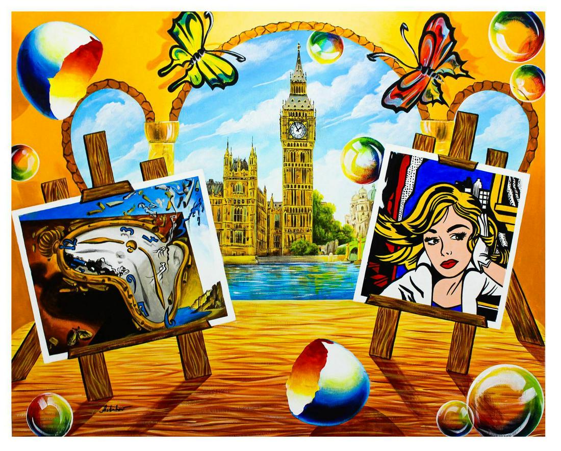 Alexander Astahov- Original Oil on Canvas "London View" (1 of 2)