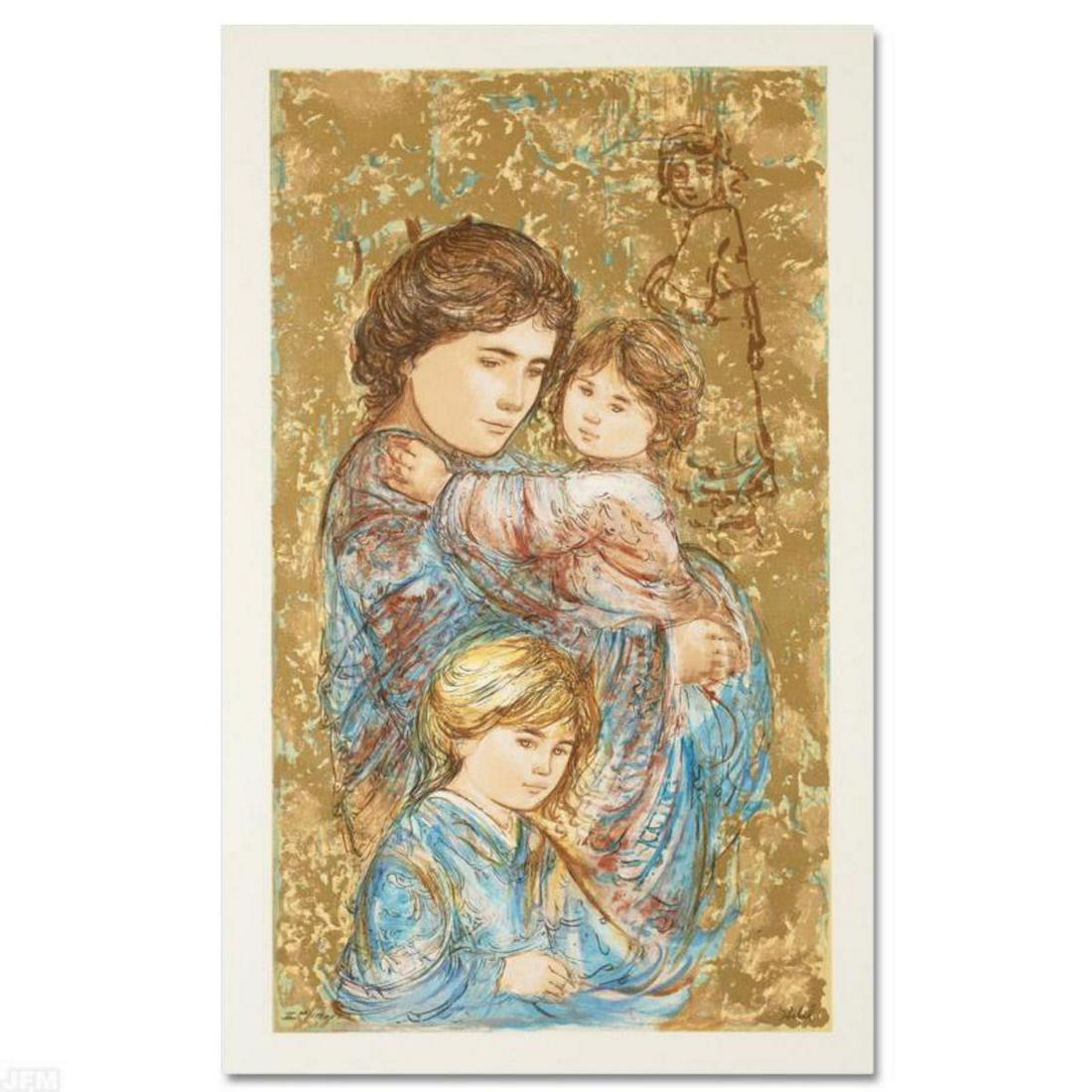 "Golden Times" Limited Edition Serigraph by Edna Hibel (1 of 2)