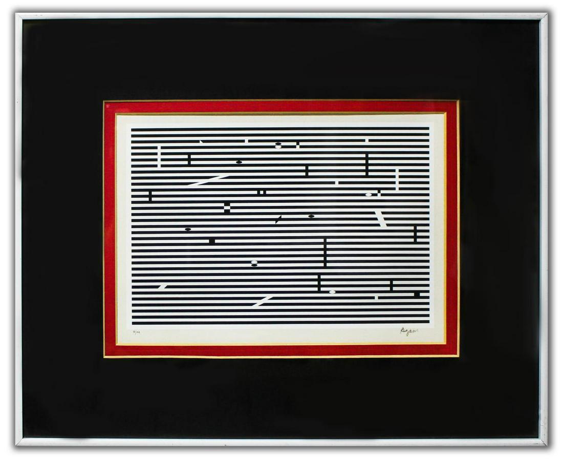 Yaacov Agam- Original Lithograph "Untitled" (1 of 4)