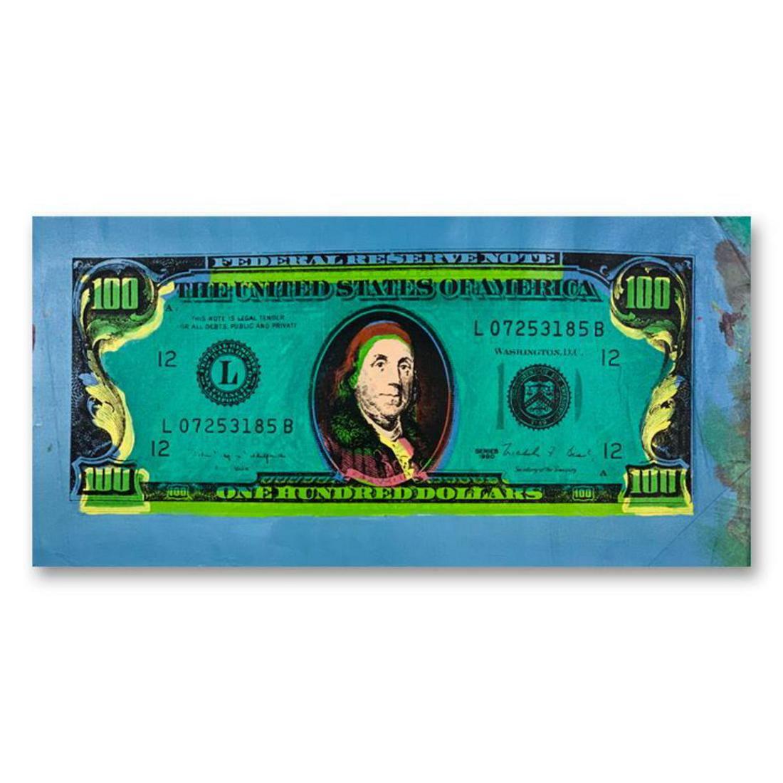 Steve Kaufman (1960-2010) "100 Dollar Old Ben Bill" (1 of 2)