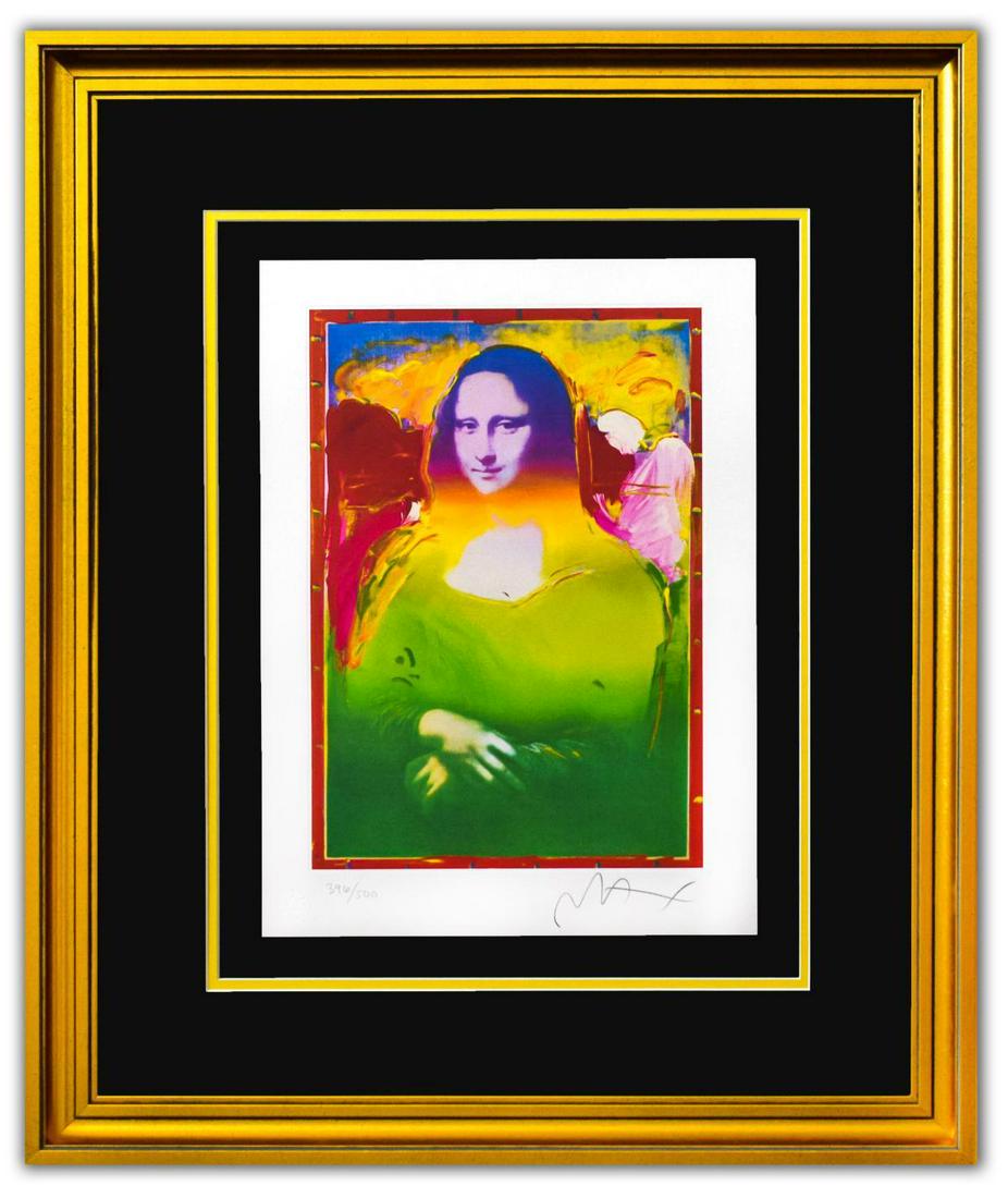 Peter Max- Original Lithograph: Artist: Peter Max. Medium: Original Lithograph. Size (Unframed): 16" x 12". Size (Framed): 27" x 23". Certificate of Authenticity: From Peter Max Studio. Additional: Custom framed. Reference# 15282.