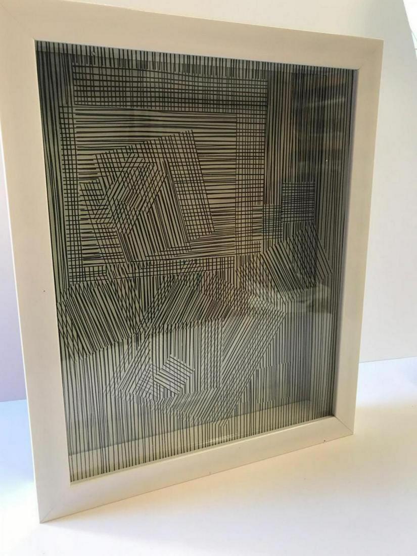 Victor Vasarely- 3D Wall Sculpture/object "Cinetiques": Artist: Victor Vasarely. Medium: 3D Wall Sculpture/object. Title: Cinetiques. Size (Unframed): . Size (Framed): 13" x 11". Certificate of Authenticity: Is included. Additional: Measures 11x13x2 inches