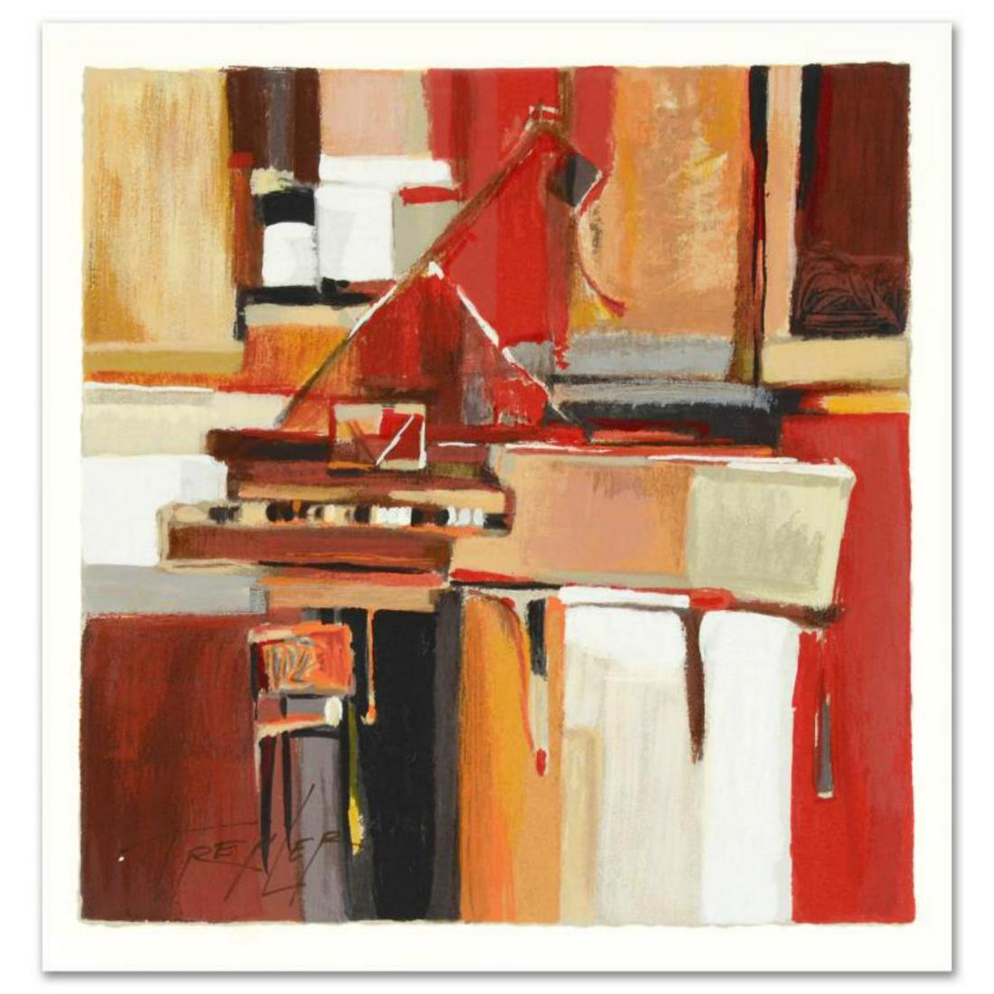 Yuri Tremler, "Piano" Limited Edition Serigraph by Yuri: "Piano" is a limited edition serigraph on paper, hand signed by Yuri Tremler. Includes Certificate of Authenticity. Measures approx. 13" x 13.5" (border), 11.5" x 12" (image). Reference #: 225390.