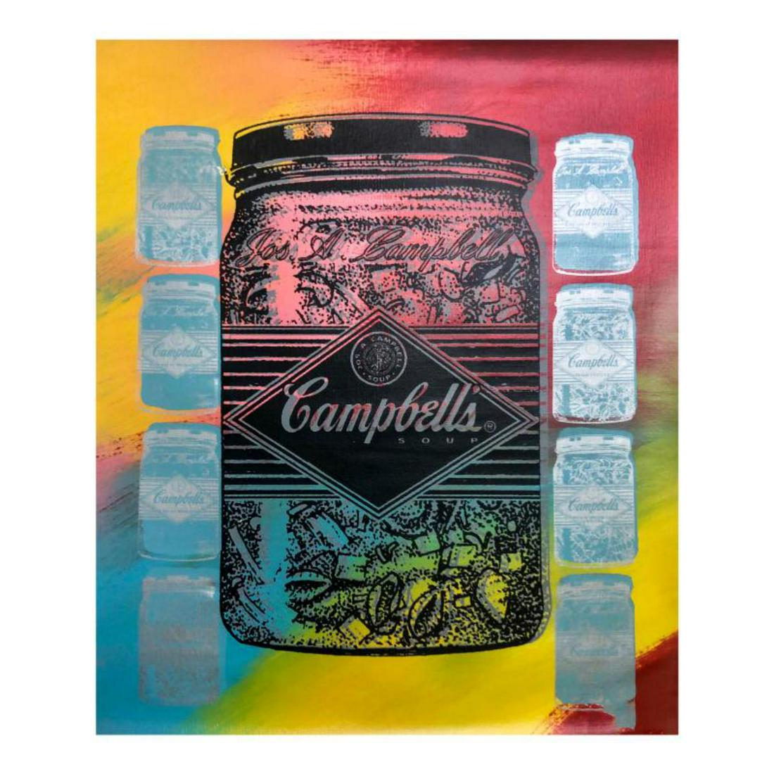 Steve Kaufman (1960-2010) "Campbell's Soup (Jar)" Hand (1 of 2)