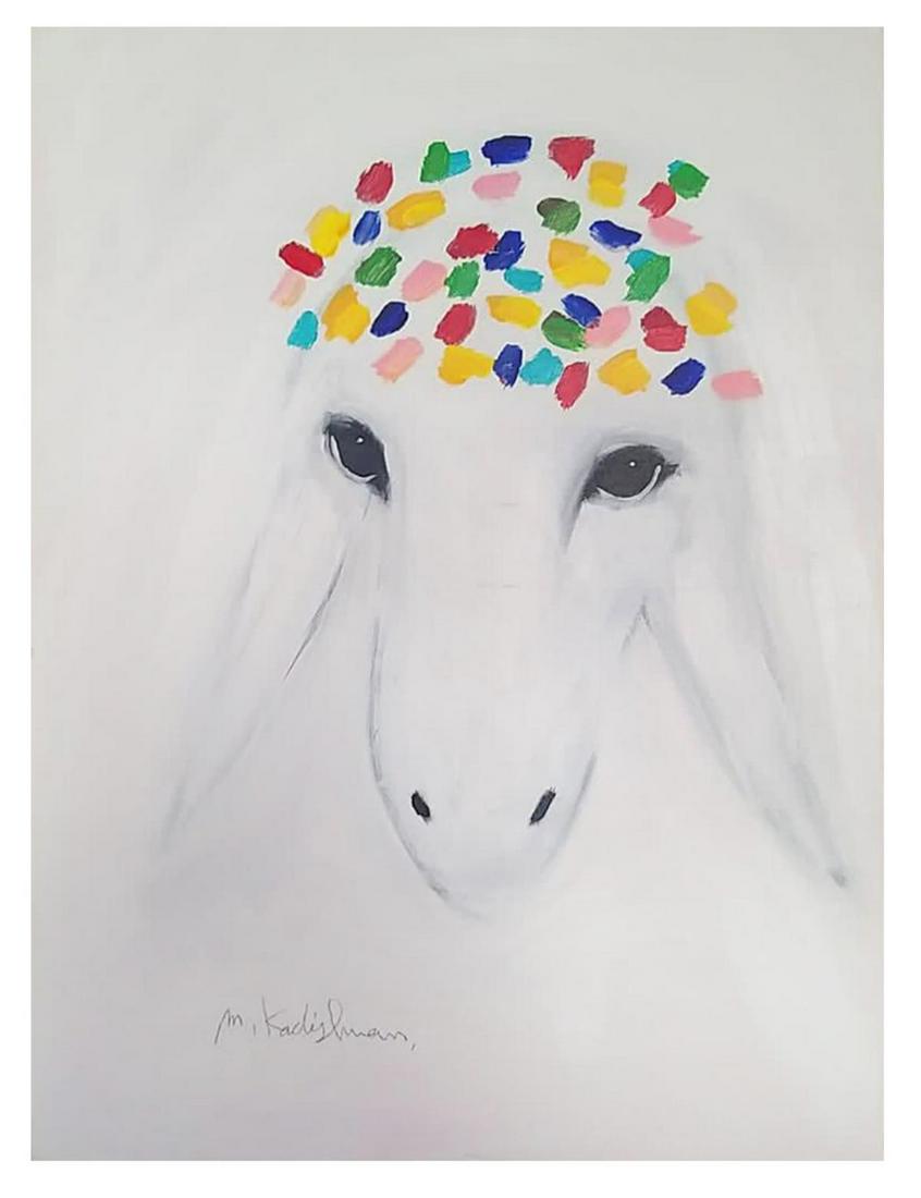Menashe Kadishman- Original Acrylic on Canvas (1 of 2)