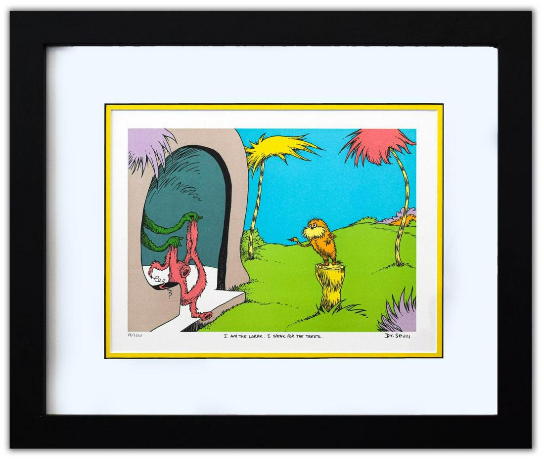 Dr. Seuss- Lithograph on B.F.K. Rives Paper "I AM THE (1 of 4)