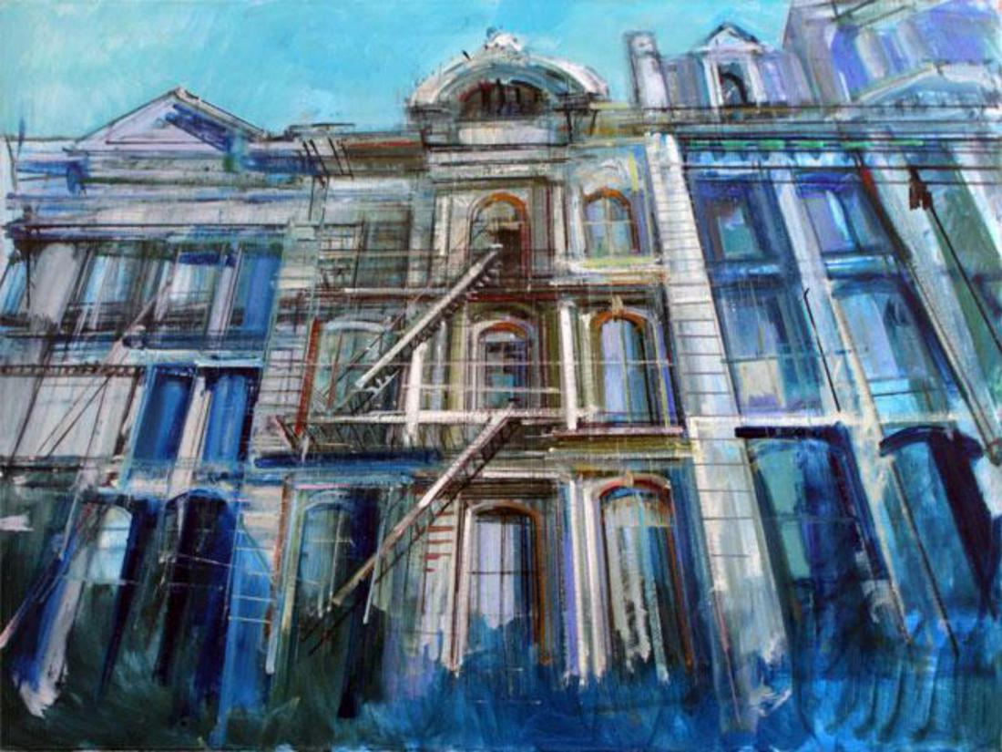 Alex Zwarenstein "Soho Iron Flats" Giclee on Canvas (1 of 1)