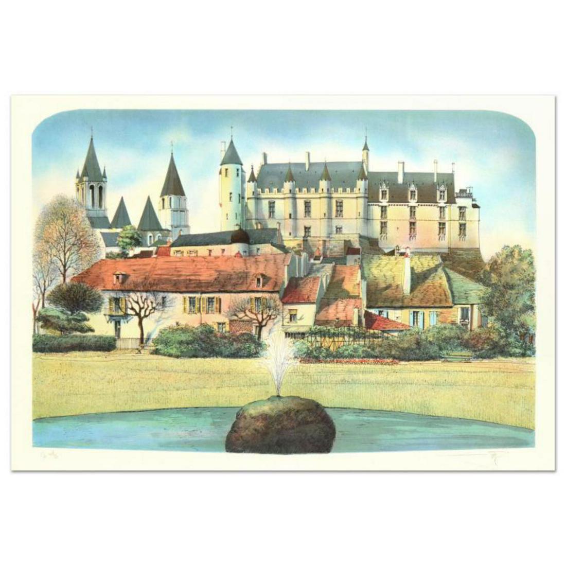 Rolf Rafflewski, "Chateau" Limited Edition Lithograph, (1 of 1)