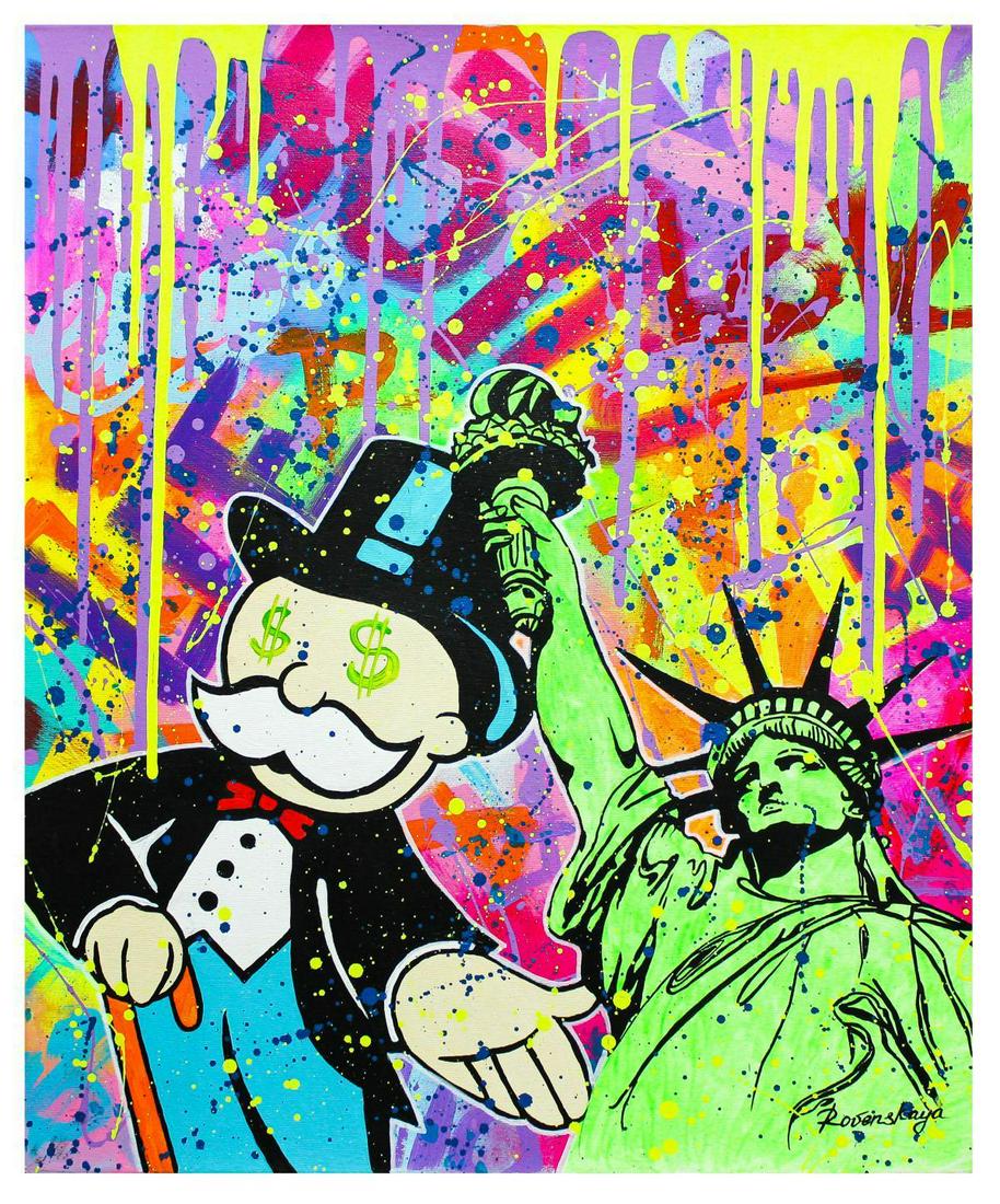 Nastya Rovenskaya- Original Oil on Canvas "Liberty" (1 of 2)