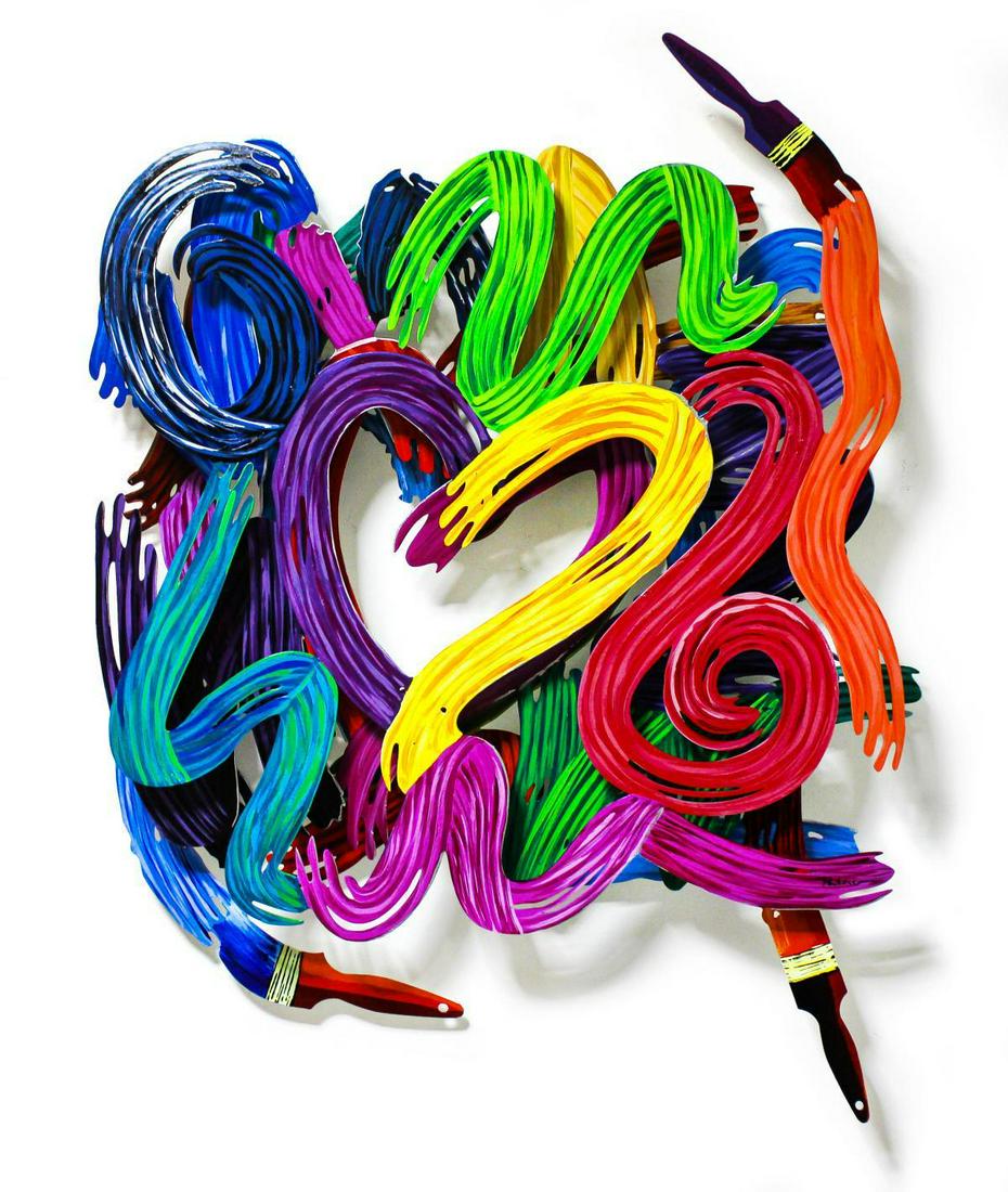 Patricia Govezensky- Original Painting on Cutout Steel (1 of 6)