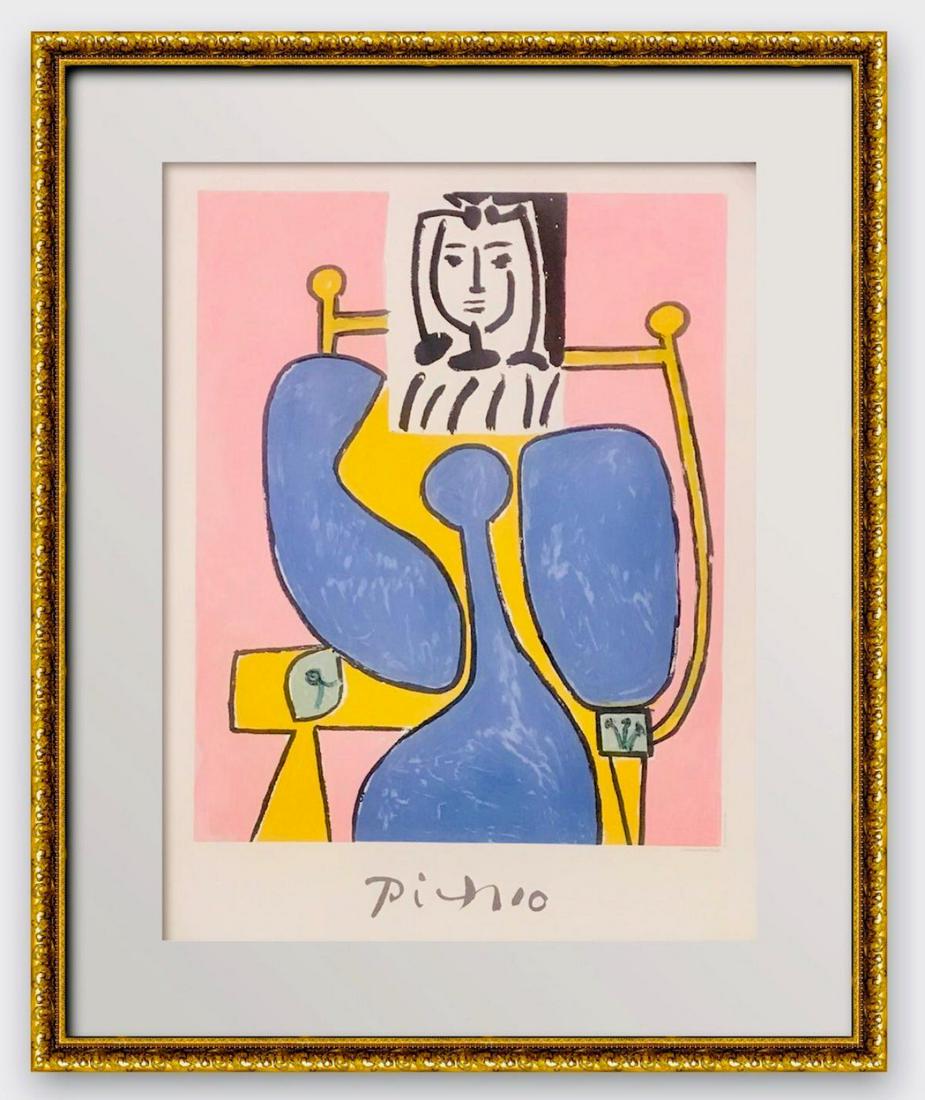 Pablo Picasso- Lithograph on Arches Paper "Femme Assise (1 of 1)