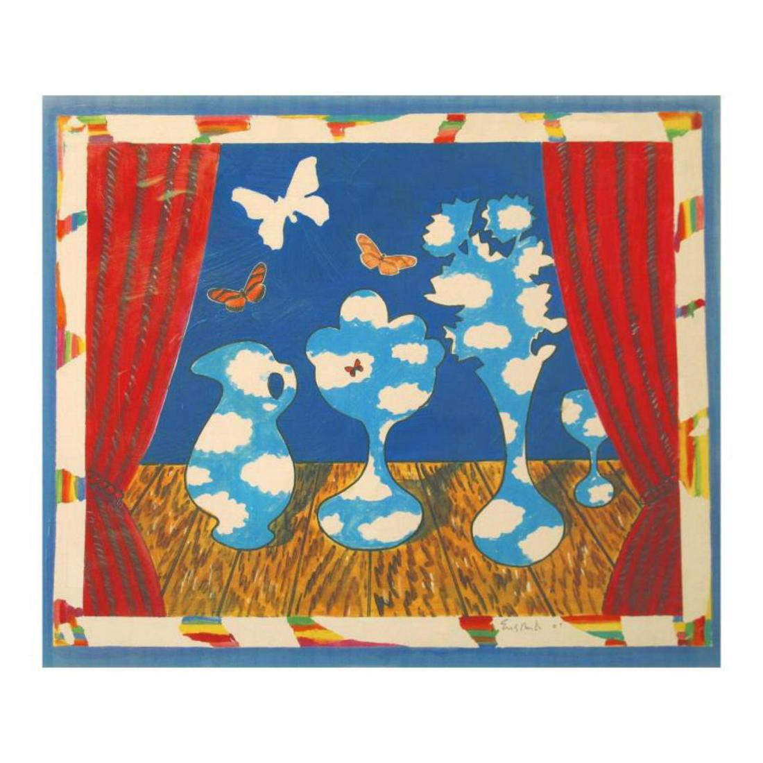 Wayne Ensrud "In The Clouds" Mixed Media Original (1 of 2)