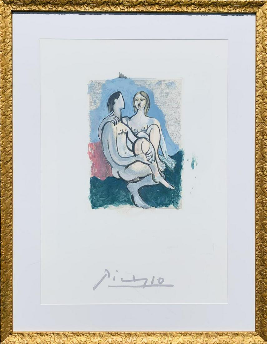 Pablo Picasso Lithograph on Arches Paper "La Couple" (1 of 2)