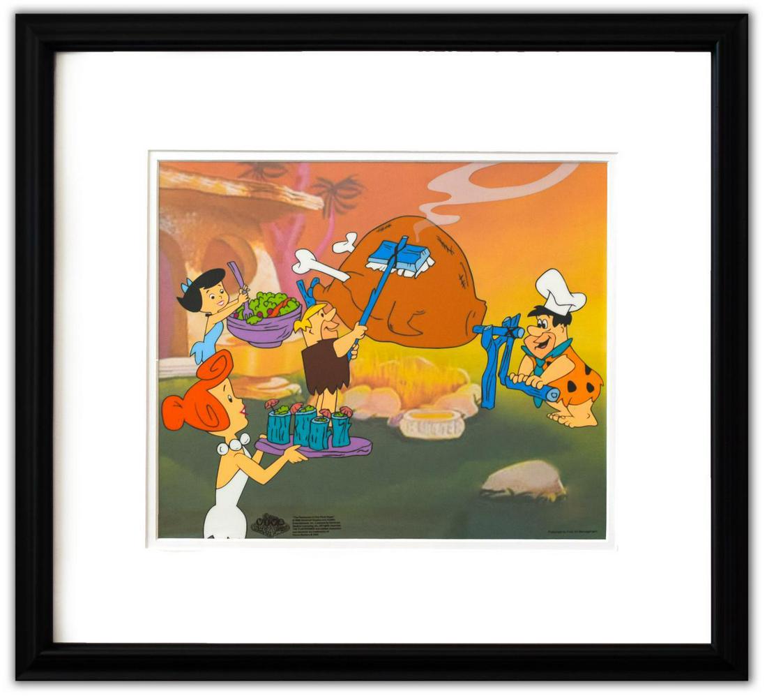 HANNA-BARBERA- Sericel "Flintstones Barbecue" (1 of 2)