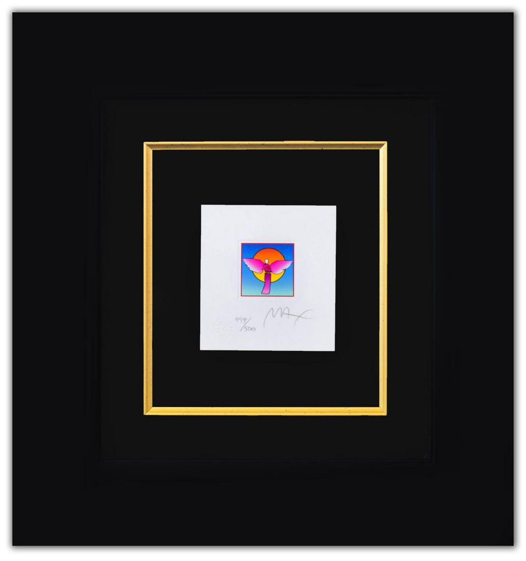 Peter Max- Original Lithograph "Angel with Sun Ver. II (1 of 2)