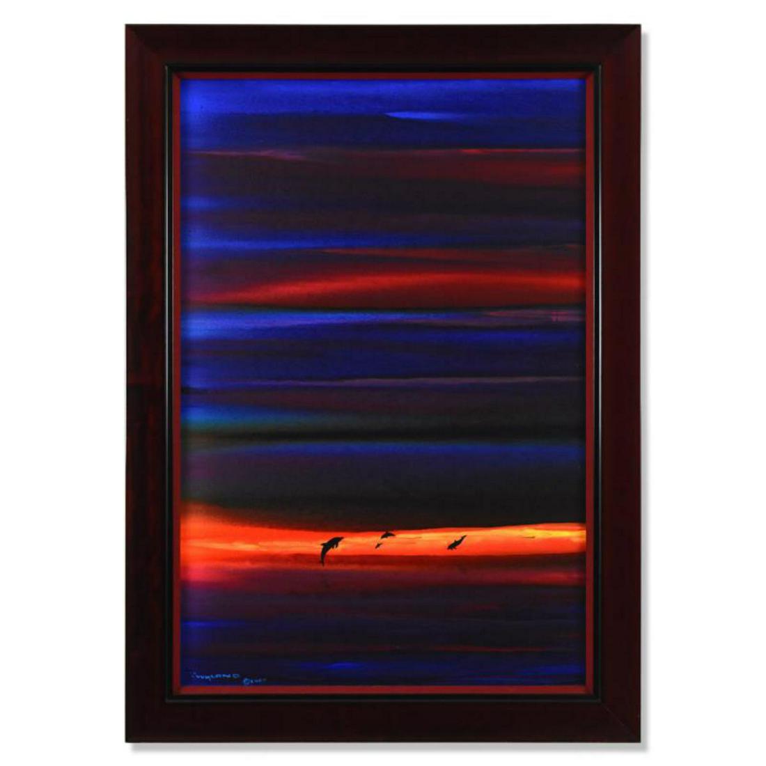 Wyland, "Pacific Colors " Framed Original Oil Painting (1 of 2)