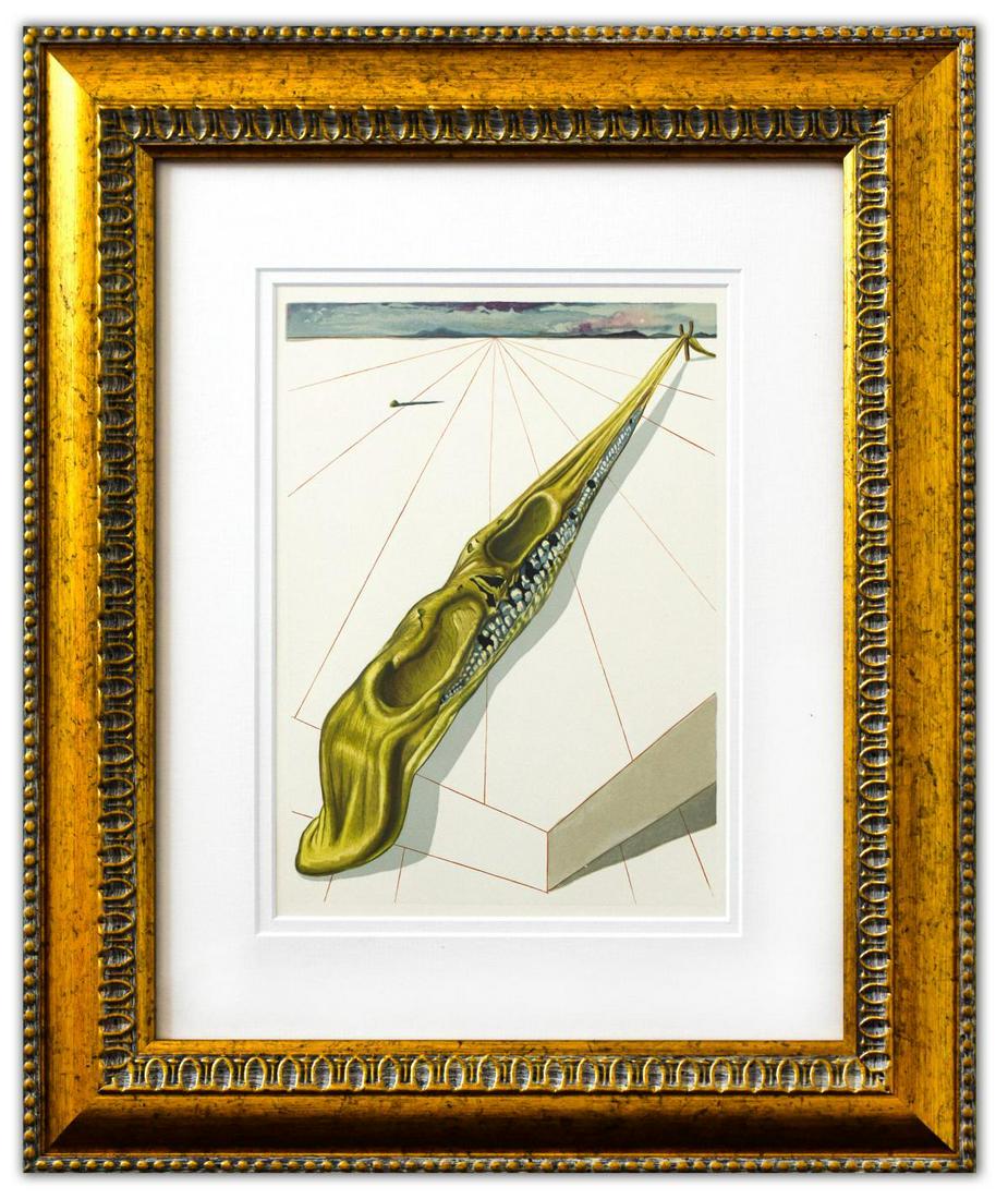 Salvador Dali- Original Color Woodcut on B.F.K. Rives (1 of 2)