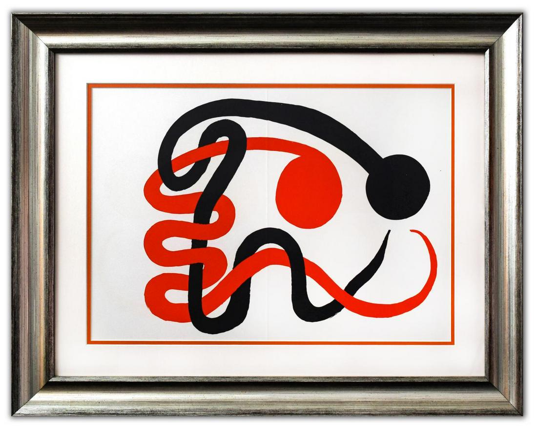Alexander Calder- Lithograph "DLM201 - Deux serpents" (1 of 2)