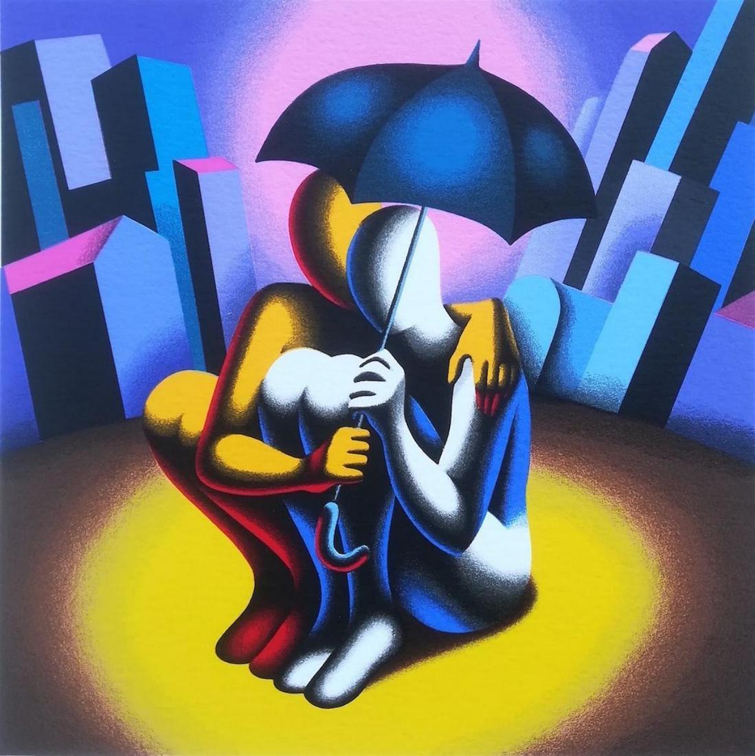 Mark Kostabi "Protection" Original Serigraph (1 of 1)